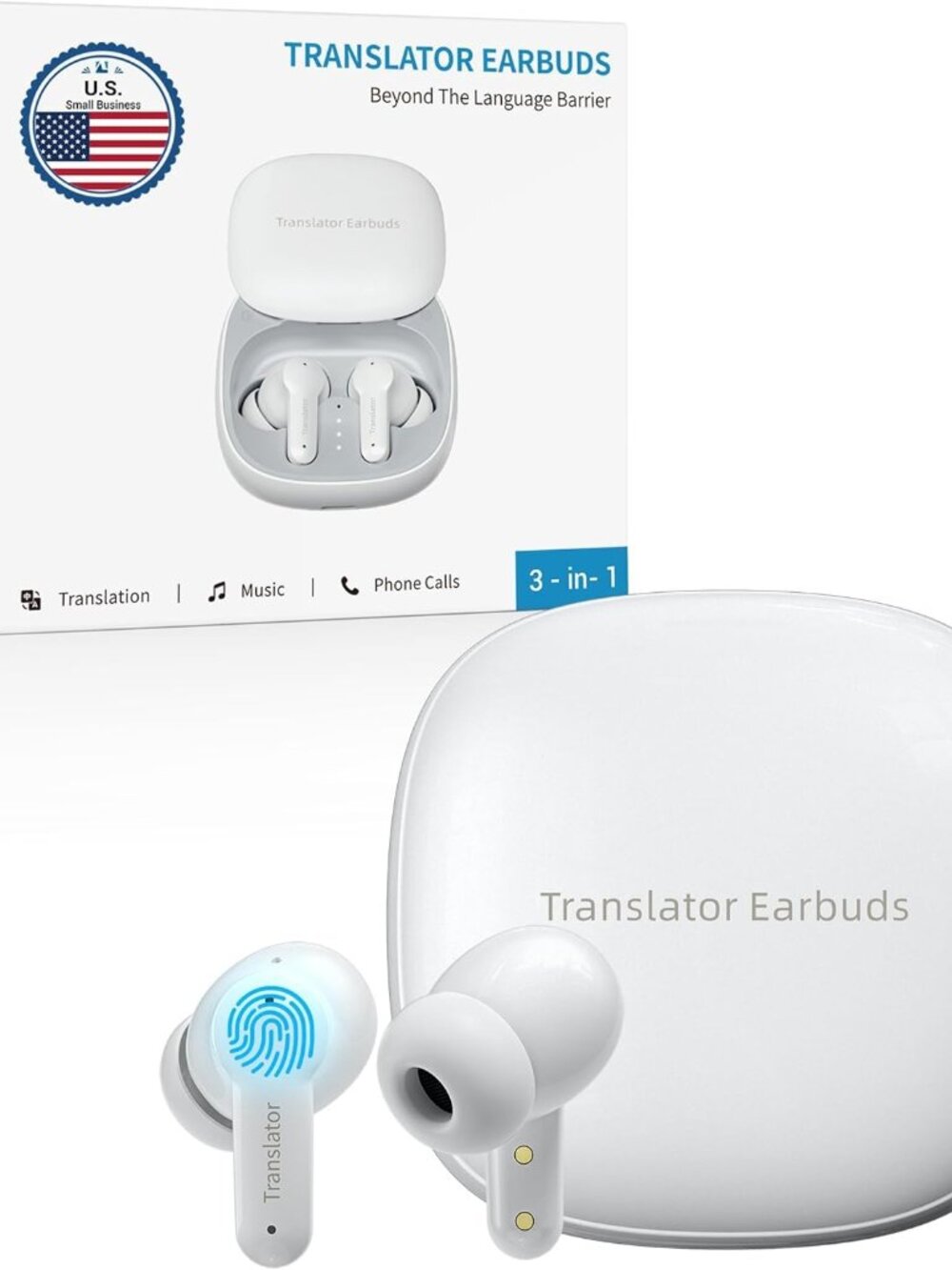 New in box ANFIER M3 AI Translation Earbuds Real Time, Language Translator Devic